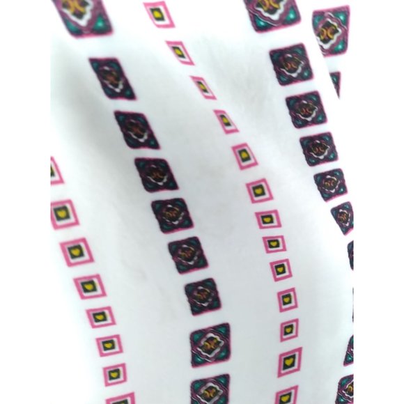 Umgee USA VNeck bell Sleeve Print Baby Doll Boho Peasant Dress style Tops M READ - Picture 15 of 16